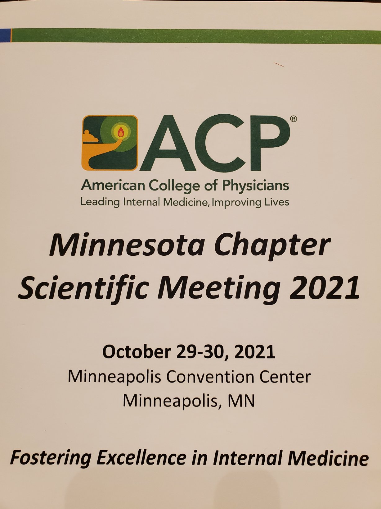 American College of Physicians Minnesota Internal Medicine Scientific Session 2021