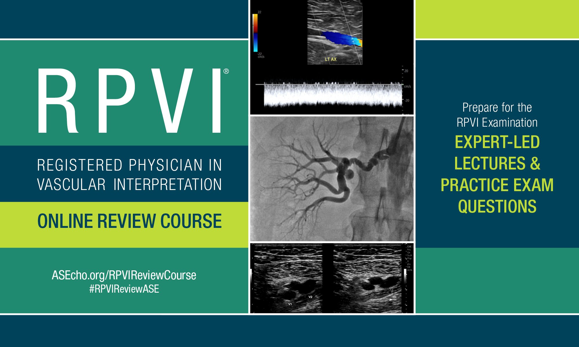 American Society of Echocardiography Registered Physician in Vascular Interpretation Online Review Course 2023