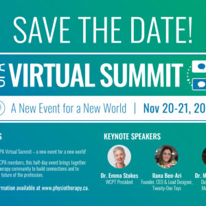 Canadian Physiotherapy Association Virtual Summit 2020