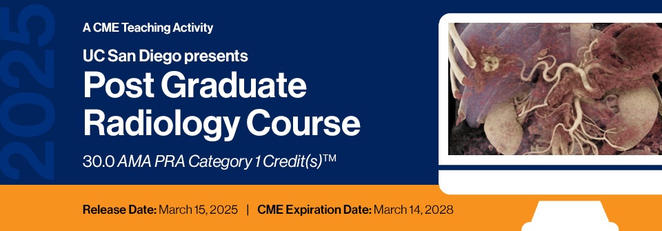 DocmedED 2025 UC San Diego Presents Post Graduate Radiology Course
