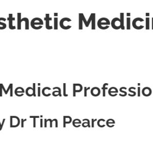 Dr Tim Pearce BOTOX in Aesthetic Medicine Foundation Course 2024