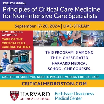 Harvard 12th Annual Principles Of Critical Care Medicine For Non-Intensive Care Specialists 2024