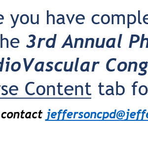 Jefferson Health 3rd Annual Philadelphia CardioVascular Congress 2023