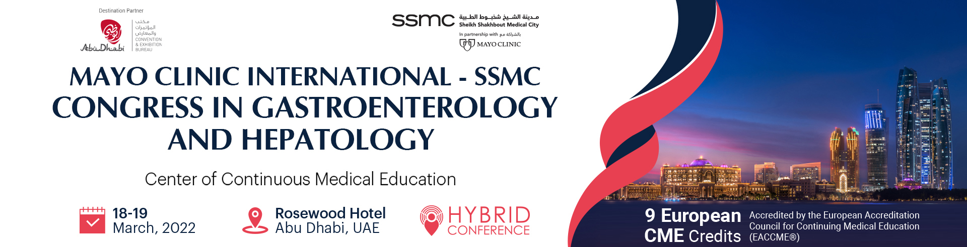 MENA Conference Mayo Clinic International SSMC Congress in Gastroenterology and Hepatology 2022