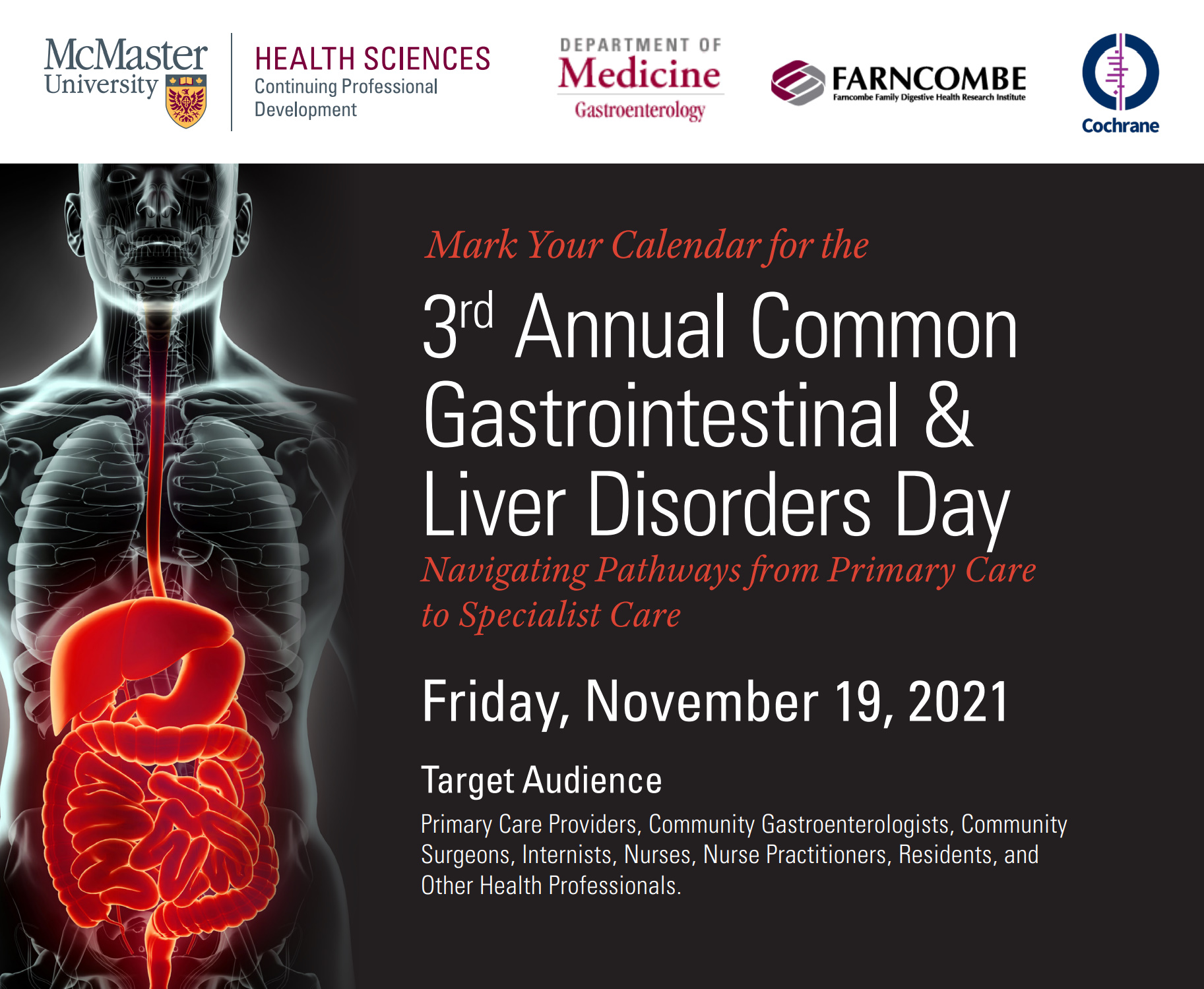 McMaster University 3rd Annual Common Gastrointestinal & Liver Disorders Day 2021