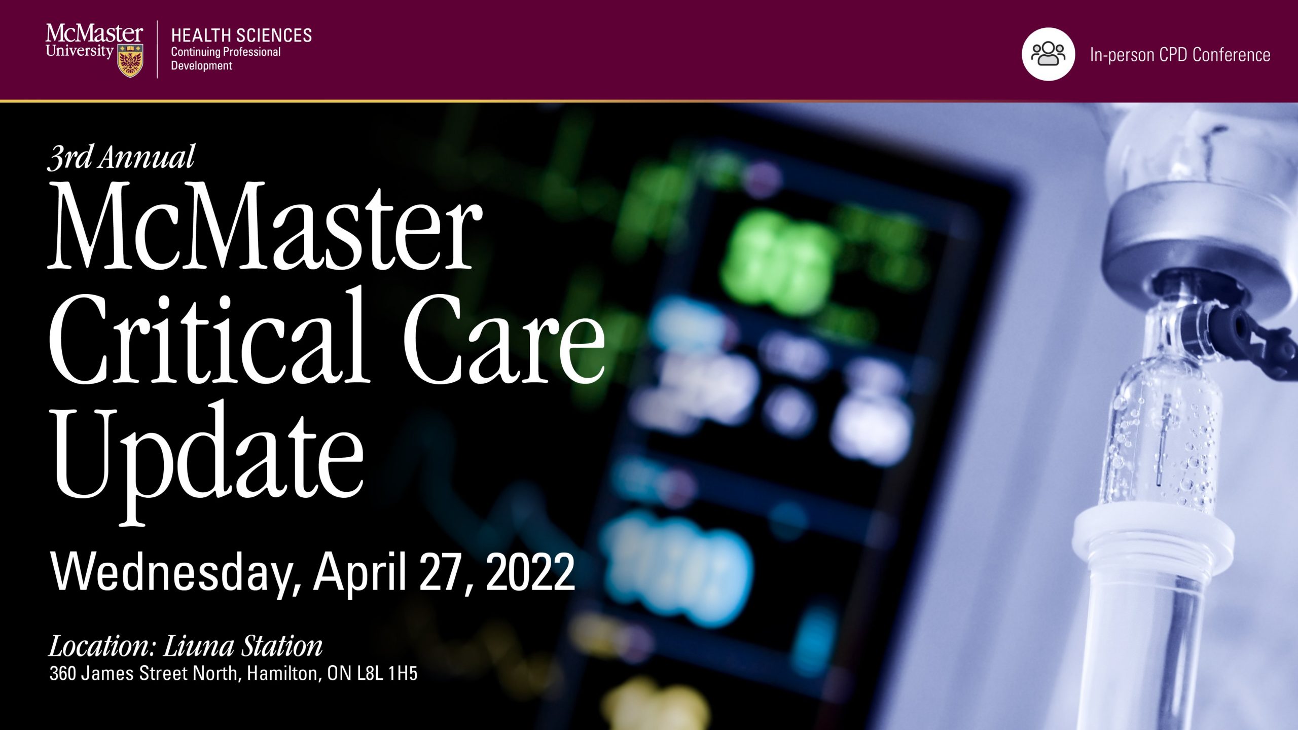 McMaster University 3rd Annual McMaster Critical Care Update 2022