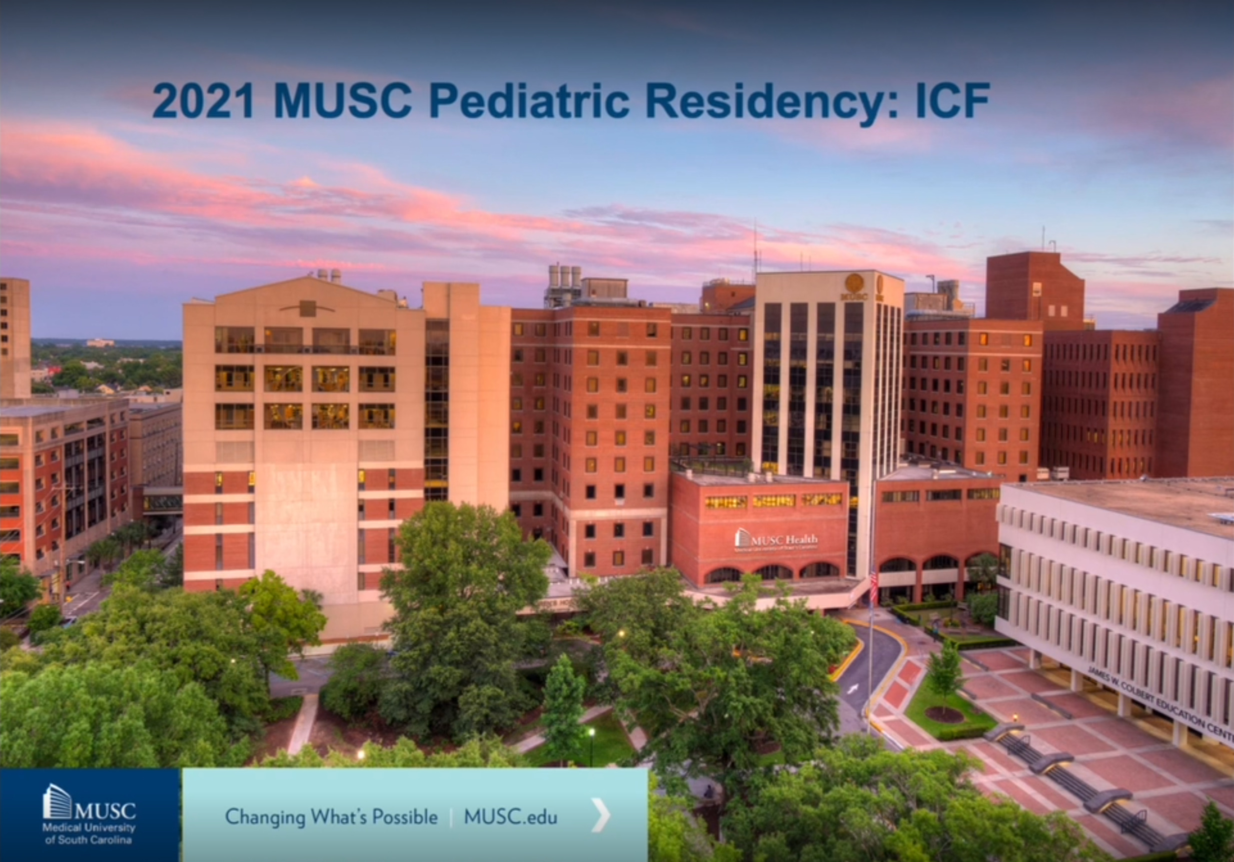 Medical University of South Carolina Pediatric Residency 2021