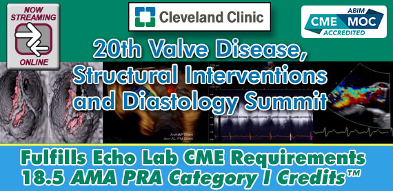 Meetings By Mail 20th Valve Disease, Structural Interventions and Diastology Summit 2018