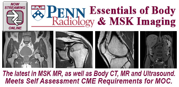 Meetings By Mail Penn Radiology Essentials of Body & MSK Imaging 2014