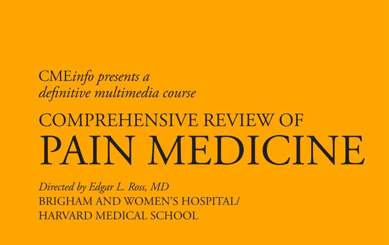 Oakstone Comprehensive Review of Pain Medicine 2015