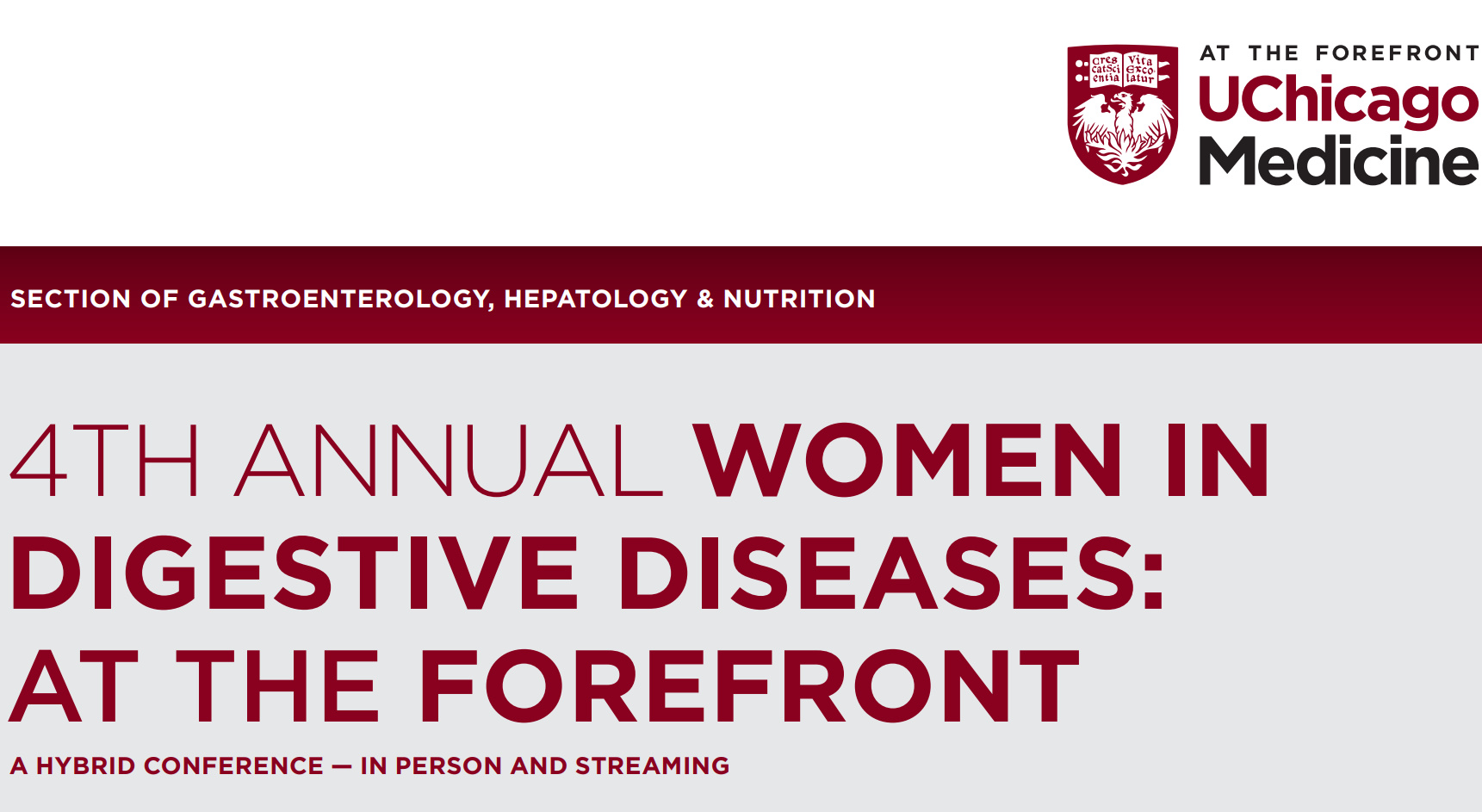 UChicago Medicine 4th Annual Women in Digestive Diseases At the Forefront 2022