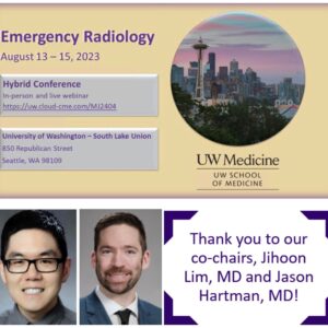 UW Medicine Emergency Radiology 2023